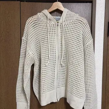 위켄드 서울 그물 후드티 베이지