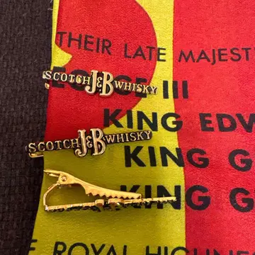 스카치 위스키 J&B 넥타이핀 골드 앤티크