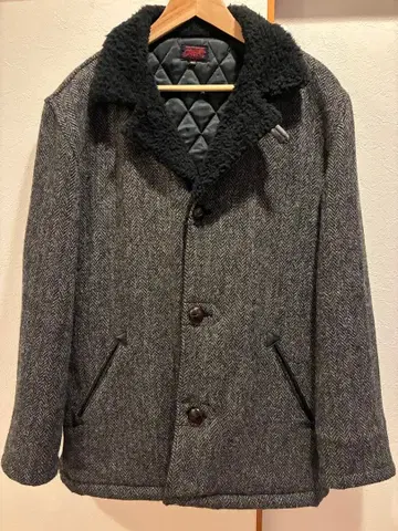 RJB (플랫 헤드) 해리스 트위드 보아 자켓 40인치