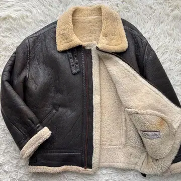 [ 초초레어 새상품급 ] 빈티지 플라이트 자켓 무스탕 자켓 B-3