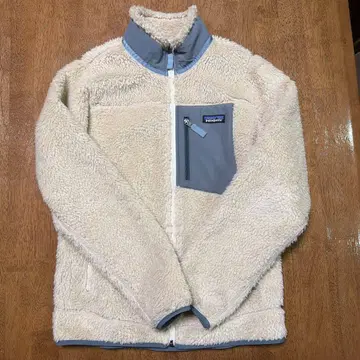 patagonia 플리스 자켓 크림색