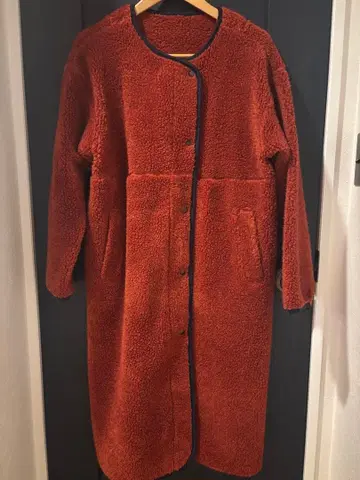 필 메란지 울 보아 롱 코트