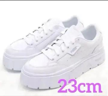 화이트 플랫폼 스니커즈 23cm