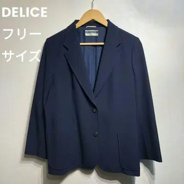 DELICE 데리스*네이비 자켓/롱 기장/새상품급/vintage