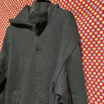 슬래프샷 블랙 후드 부착 후드티 M 사이즈