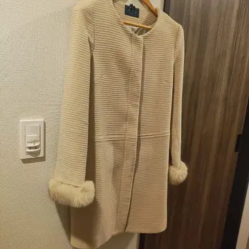 UNITED ARROWS 베이지 롱 코트