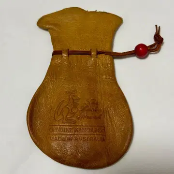 캥거루 주머니 천연 가죽 동전 지갑