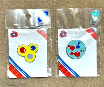 오사카 간사이 엑스포 2025 코먀쿠 핀 배지 2종 옐로우 컬러, 파랑