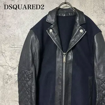 [ 초인기 ] DSQUARED2 가죽 자켓 울 절개 새상품급 품절 모델