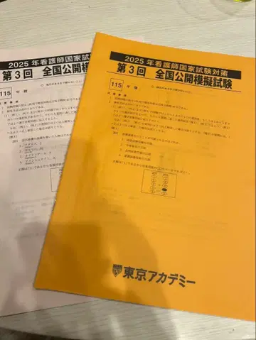 제115회 간호사 국가시험 대책 전국 공개 모의시험 2025 제3회