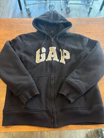 GAP 풀 집업 후드티 안쪽 보아 L GAP 로고