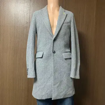 [ 구제 의류 ] #RE:ROOM 체스터 코트 네온 컬러 악센트