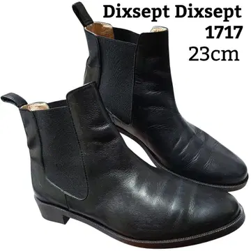 디셋 디셋 천연 가죽 사이드 고어 숏부츠 일본제 23cm