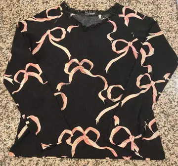 [ 새상품급 ] ANNA RACHELE 긴팔 티셔츠 데콜테 프릴 메리노울