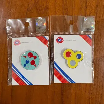 EXPO2025 핀 배지 파랑과 노랑 세트 코먀쿠 핀 배지