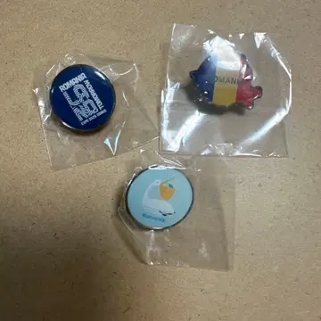 로마니아 핀 배지 3개 세트