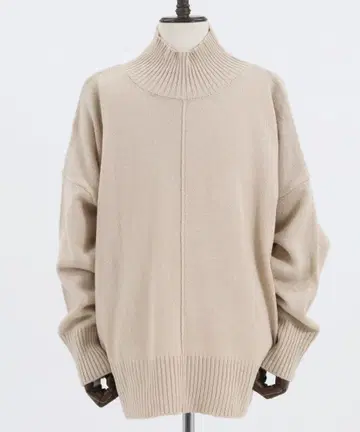 택 포함 미사용 새상품 [ CAMBIO ] 루즈 터틀넥 니트 풀오버