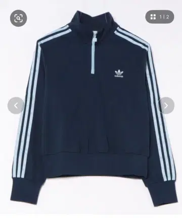 adidas W CROP HZ SWEAT NIGHTINDIGO