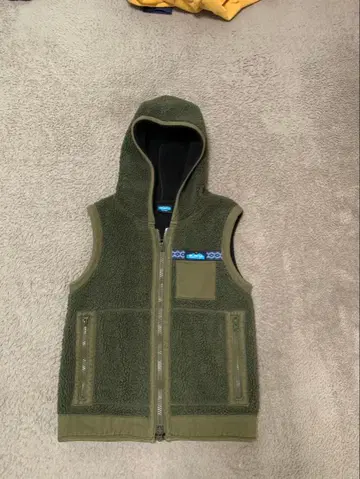 여성용 M KAVU 플리스 후드 베스트