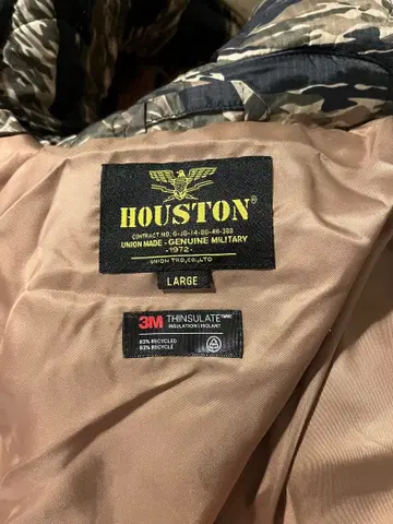 HOUSTON 카모 패턴 베트남 전쟁 밀리터리 자켓 L