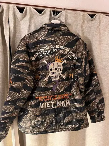 HOUSTON 카모 패턴 베트남 전쟁 밀리터리 자켓 L