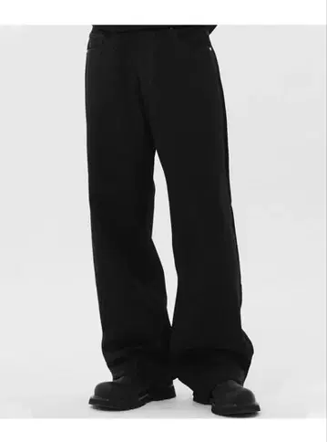 DNSR Signature Wide Denim Pants Black