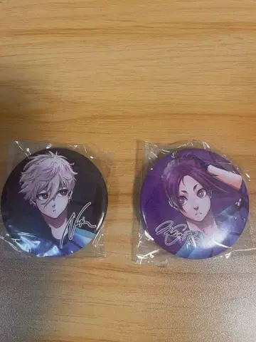 나기 세이시로와 미카게 레오 핀 배지 세트