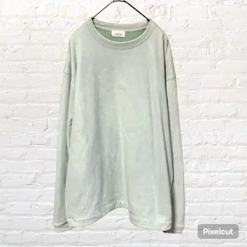 12400 준 레드 빅 실루엣 상의 M 라이트 그린 구제 의류