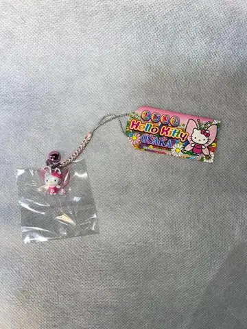 헬로키티 고토치 네즈케 스트랩 오사카 한정판 꽃박 나비