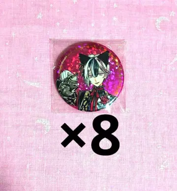 악마 집사와 검은 고양이 아쿠네코 난자타운 홀로그램 캔뱃지 벨리안 세트