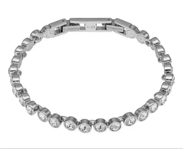 스와로브스키 swarovski 테니스 팔찌 마르티나 실버