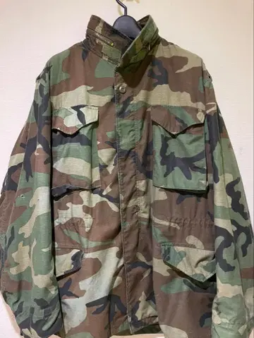 레어 실물 80's M-65 자켓 우드랜드 카모 빈티지