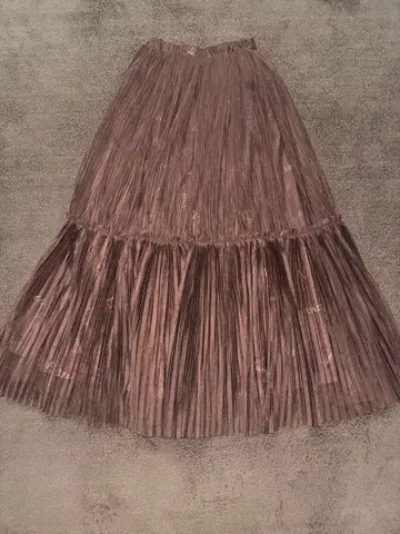 롱 스커트 브라운