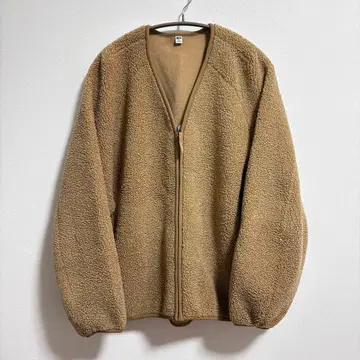 [ UNIQLO ] 새상품급 베이지 보아 자켓 XL 사이즈
