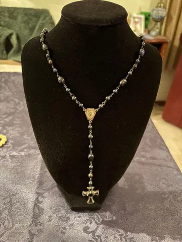 Yukiko*Okura 비즈 크로스 펜던트