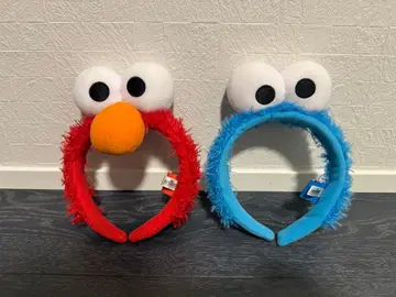 USJ 엘모 쿠키 몬스터 머리띠 세트