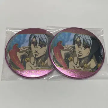 리조또 죠죠 캔뱃지 죠죠의 기묘한 모험 애니메이션 전시 장면 사진