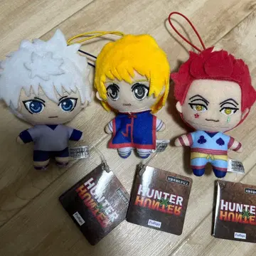 HUNTER x HUNTER 봉제 인형 스트랩 키루아 크라피카 히소카