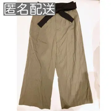 소피토 soffitto 리본 벨트 와이드 팬츠