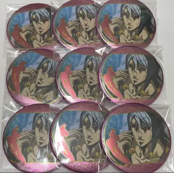 리조또 죠죠 캔뱃지 죠죠의 기묘한 모험 애니메이션 전시회 장면 사진