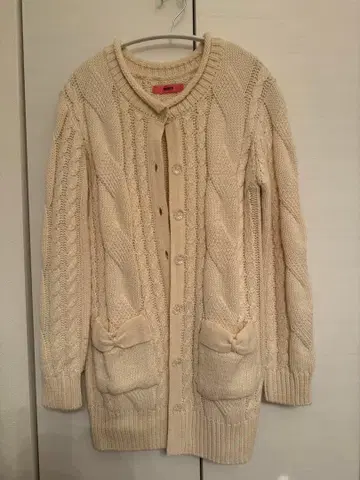 mmts 아이보리 케이블 짜임 가디건 새상품급