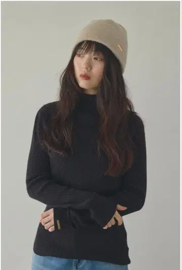 Alumu. 터틀넥 리브 탑