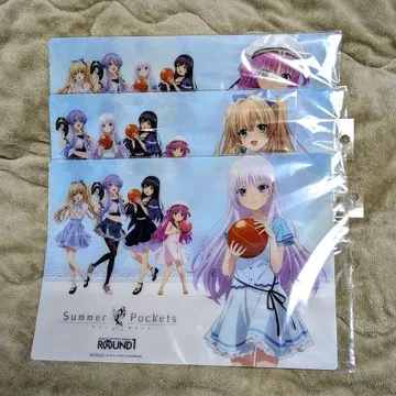 summer pockets 라운드 원 B4 플라매트 라우완 3점