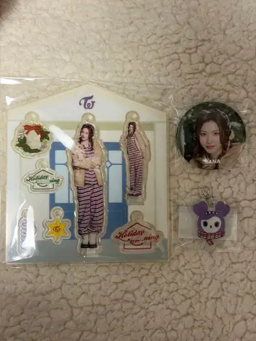 TWICE 사나 SANA 아크릴 스탠드 캔뱃지 세트 팝업