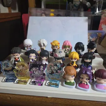 귀멸의 칼날 피규어 아크릴 스탠드, 가챠가챠 세트!