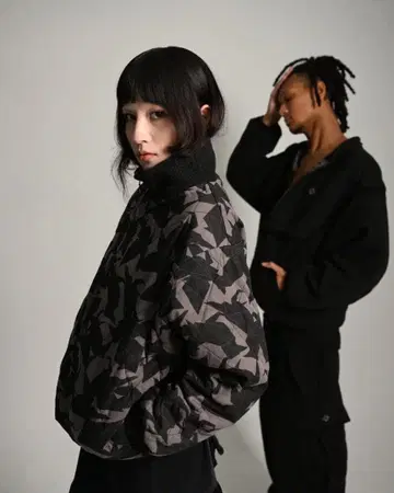 gakkin 오리 까마귀 PAPER CROWS 리버서블 재킷