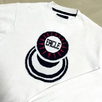 캘러웨이 크루넥 니트 스웨터 M 화이트 EAGLE 이글