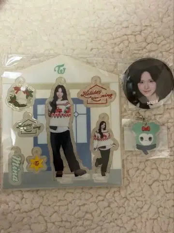 TWICE 미나 MINA 아크릴 스탠드 캔뱃지 세트 팝업