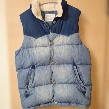 BAYFLOW 데님 블루 다운 베스트