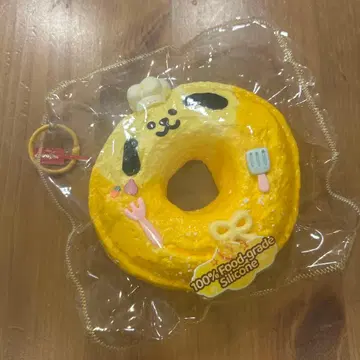 개 얼굴 도넛형 실리콘제 완구 mellojoy